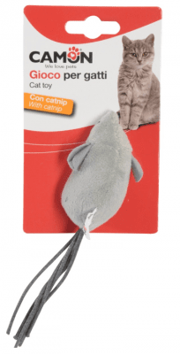 Полиестерна мишка с котешка билка 15см.