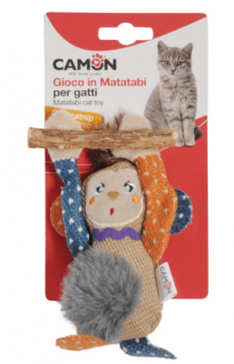 Маймуна от полиестер и мататаби с котешка трева 15см.