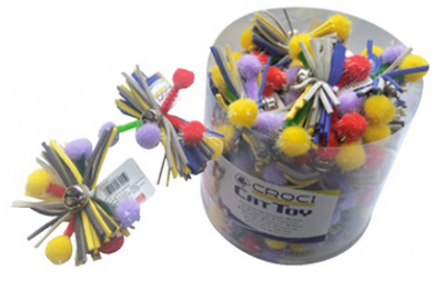 Играчка за коте Croci, пискюл със звънче, 7 sm