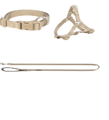 Нагръдник за кучета - цвят бежов, 30–40 см/10 мм.