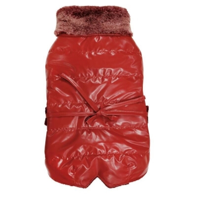 Стилно яке за кучета - червено, 36см.