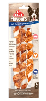 Усукани пръчици с троен вкус - 70гр.