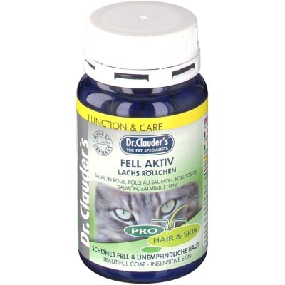 Fell Aktiv Lachs Rollchen cat - Добавка от сьомга за котки, предразположени към кожни проблеми -  100гр.