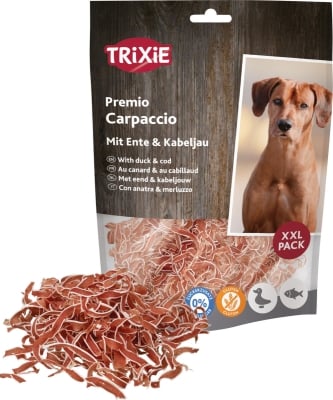 Допълваща храна за кучета - Карпачо с патица и треска