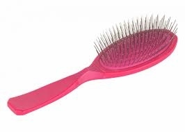 Show Tech Ultra-Pro Pin Brush Large Hot Pink - Професионална четка за домашни любимци с ергономична дръжка - розова