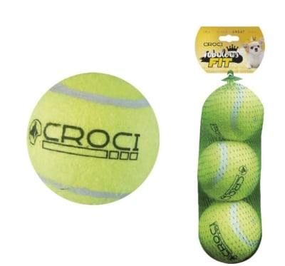 Тенис топка за куче 3 бр. 3,8 см.