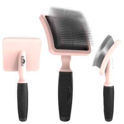 Kenchii Long Pin Slicker Brush-BLUSH