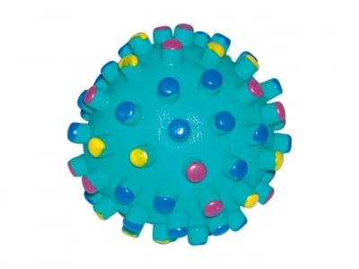 Играчка за куче топка с шипове винил 9cm