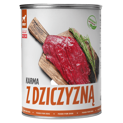 Консерва за възрастни кучета с дивеч 