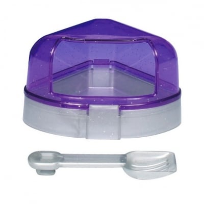 Тоалетна за мишки и хамстери затворена 4х8х11/11cm.