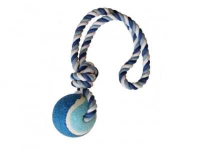 Играчка за куче топка с въже Croci, 6x40см