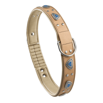 _          GIOTTO C35/76 NAT COLLAR - НАШИЙНИК ЕСТ. КОЖА БЕЖОВ