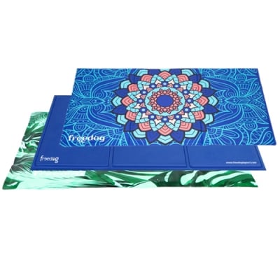 FreeDog Cool Bed Mandala 100% Recycled - Охлаждащо легло за кучета с пяна - мандала 110 x 70 cm