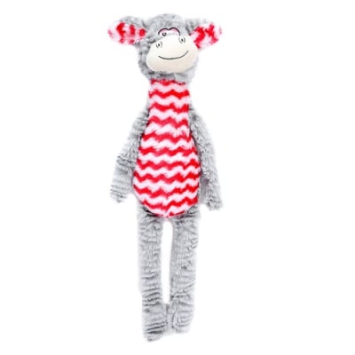 Dog Toy 45cm - плюшено магаре със звук - червено