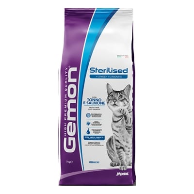 7295  GEMON CAT  Sterilised  TUNA 7 KG- с пуйка за кастрирани котки