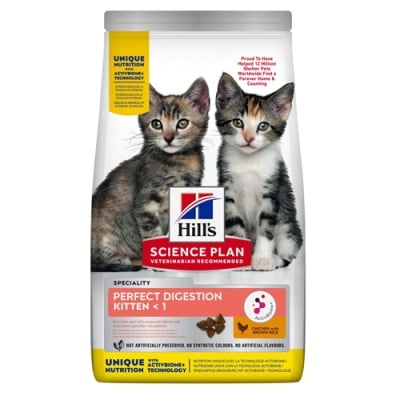 607227 SP Cat KITTEN  PERFECT DIGESTION  300 g  с ПИЛЕ КОТКА