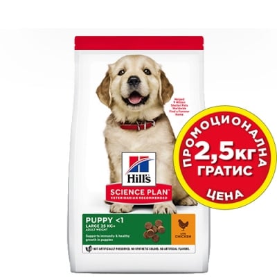 604386 SP Dog PUPPY LARGE Chicken  12kg+2.5kg с ПИЛЕ  КУЧЕ