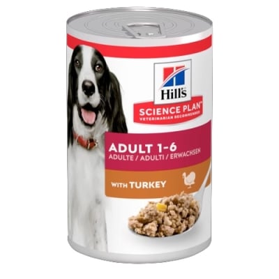607097 Консерва SP CAN Dog Adult TURKEY с ПУЕШКО 370g КУЧЕ