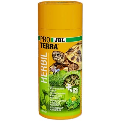 JBL PROTERRA HERBIL 250ml  - Осн. хр.  за сухоземни костенурки с натурални плодове и екструдирани зеленчукови кръгчета .
