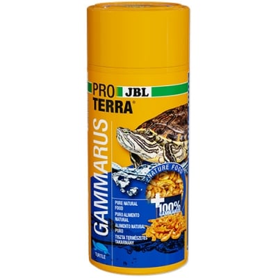 JBL PROTERRA GAMMARUS 250ml - Лакомство за водни и блатни костенурки - пречистен естествено изсушен гамарус.