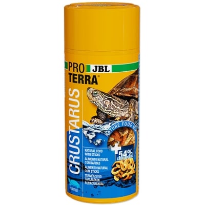 JBL PROTERRA CRUSTARUS 1000ml  - Пълн. хр. за водни и блатни костенурки с раци, риби, скариди и екструдирани пръчици с риба.