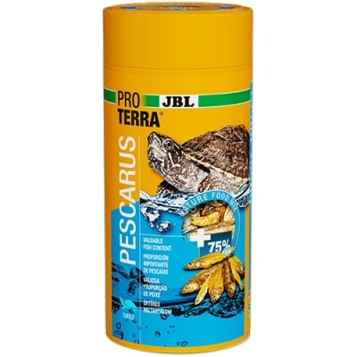 JBL PROTERRA PESCARUS 1000ml  - Лакомство за водни и блатни костенурки, цели сушени рибки и скариди.