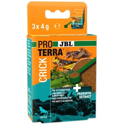 JBL PROTERRA CRICK - Пълноценна храна за насекоми за хранене на терариумни животни, 3x10ml 