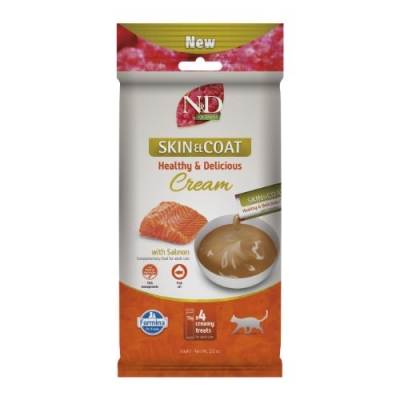 N&D QUINOA CAT SKIN & COAT CREAM WITH SALMON 60  GR