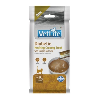 TREAT VET LIFE CAT DIABETIC CREAMY  WITH CHICKEN & TUNA 60  GR