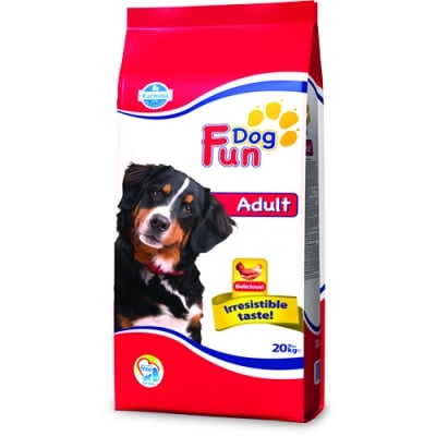 FUN DOG ADULT 22/9 -10KG- ПЪЛН. ХРАНА ЗА КУЧЕТА С НОРМ.ФИЗ.АКТИВНОСТ В ЗРЯЛА ВЪЗРАСТ