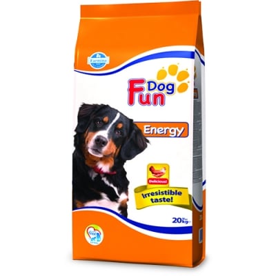 FUN DOG ENERGY 26/12-20 KG- ПЪЛН. ХРАНА ЗА КУЧЕТА СЪС ЗАВИШЕНА ФИЗ.АКТИВНОСТ В ЗРЯЛА ВЪЗРАСТ