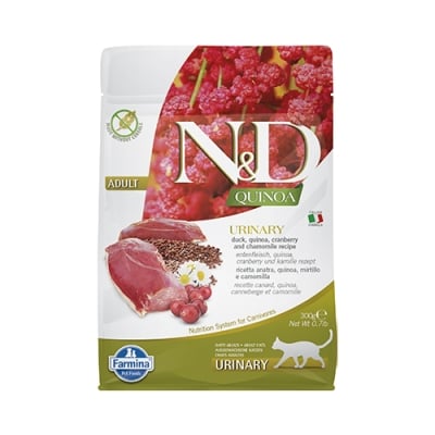 N&D CAT QUINOA URINARY С ПАТИЦА  0.300 KG