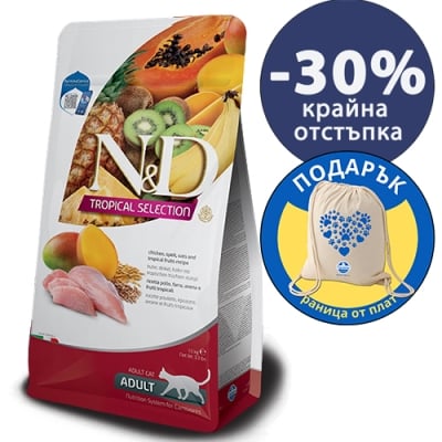 N&D TROPICAL CAT CHICKEN ADULT 4+1 KG
