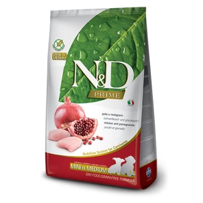 N&D PRIME  DOG CHICKEN&POMEGR .PUPPY MINI&MED 7 KG