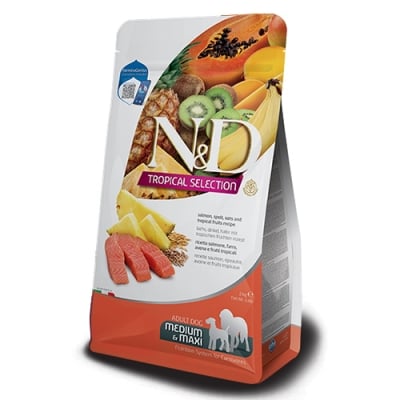 N&D TROPICAL DOG AD MED&MAXI SALMON 10KG