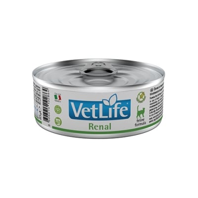  VLN DIET CAT  RENAL - Пълноценна храна за котки - месни хапки, консерва, 85 гр.