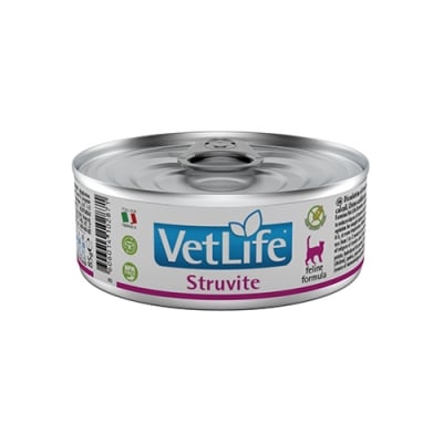  VLN DIET CAT STRUVITE - Пълноценна храна за котки - месни хапки, консерва, 85 гр.