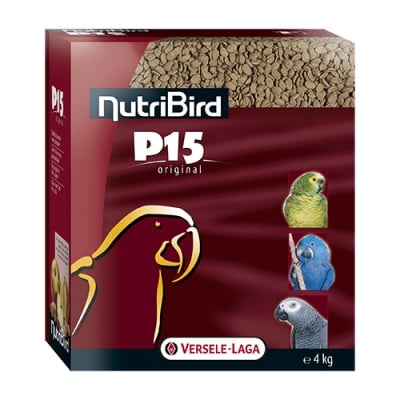 NUTRI BIRD P15  ORIGINAL - Пъпноценна екструдирана храна за  ежедневно хранене на големи папагали, 4 кг.