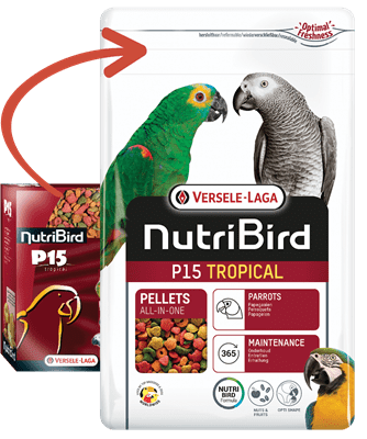 NUTRI BIRD P15  TROPICAL 10 КГ  -пълноценна екструдирана храна за големи папагали