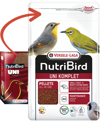NUTRI BIRD UNI KOMPLET - Пълноценна екструдирана храна за дребни птици, 1 кг.