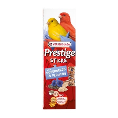 Prestige Sticks Canaries with Superseeds & Flowers - стикове за канарчета със суперсемена и цветя, 60 гр. - 2 бр.