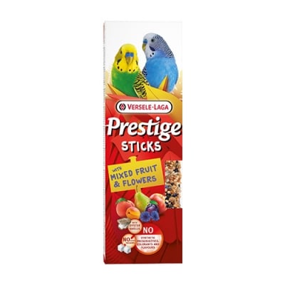 Prestige Stick Small Paraket Mix Fruit & Flower - Пълноценна храна за вълнисти папагали - стикове с плодове и цветя, 60 гр. - 2 броя