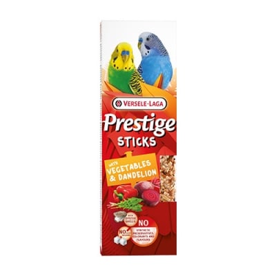 Prestige Stick Small Parake Vegetables & Dandelion - Микс от семена със зеленчуци и глухарче, за вълнисти папагали - 2 броя - 60 гр.