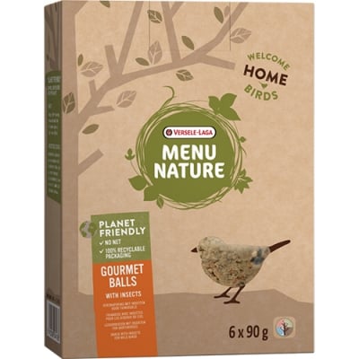 Menu Nature Gourmet balls with Insects  - Допълваща храна с насекоми за диви птици, 540 гр.