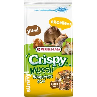 Crispy Muesli - Hamsters & Co - Пълноценна храна за хамстери, джербили,, плъхове и мишки, 400 гр.