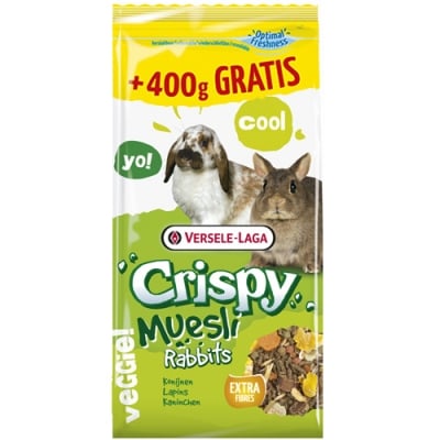 PROMO CRISPY MUESLI RABBIT 2.75+0.400KG  / CUNI CRISPY-пълноценна храна за декоративни зайци