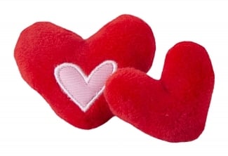 CATNIP HEARTS RED