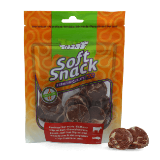 БР Меки лакомства телешко и риба чипс 85г