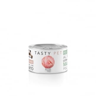 Пълноценна храна за котки от всички породи - консерва с кюфтенца от свинско, ябълка и тиква, 130гр.