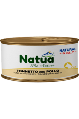 Natua 0004 котка Риба тон и пиле в желе 85 гр
